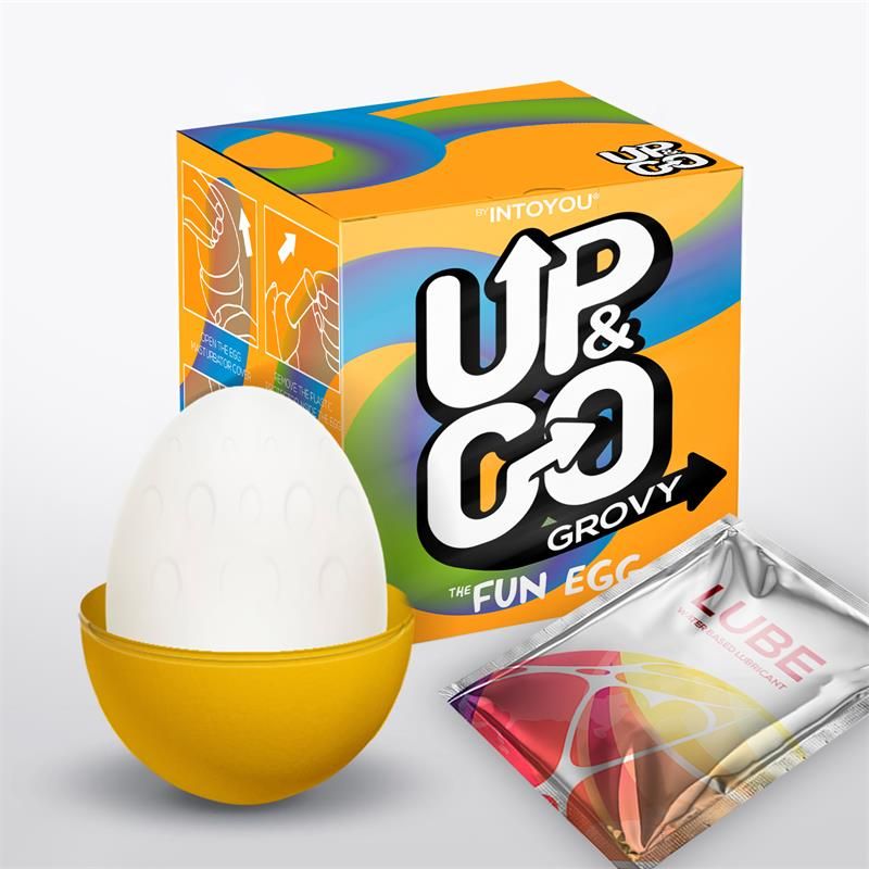 Grovy Masturbator Egg Elastic Yellow Grovy Masturbator Egg Elastic Yellow