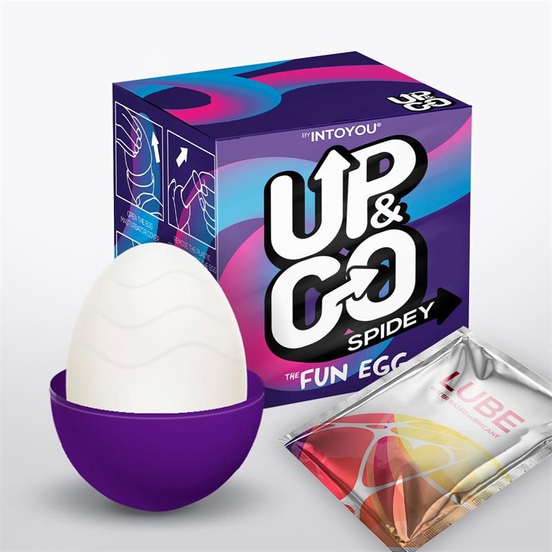 Spidey Masturbator Egg Elastic Purple Spidey Masturbator Egg Elastic Purple