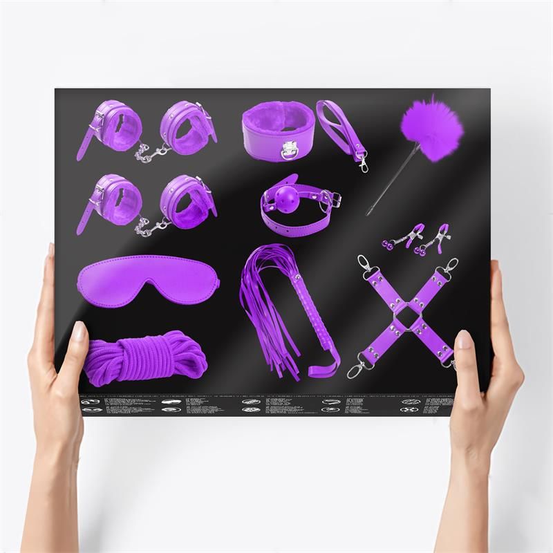 Bondage Set 10 Pieces Purple Bondage Set 10 Pieces Purple