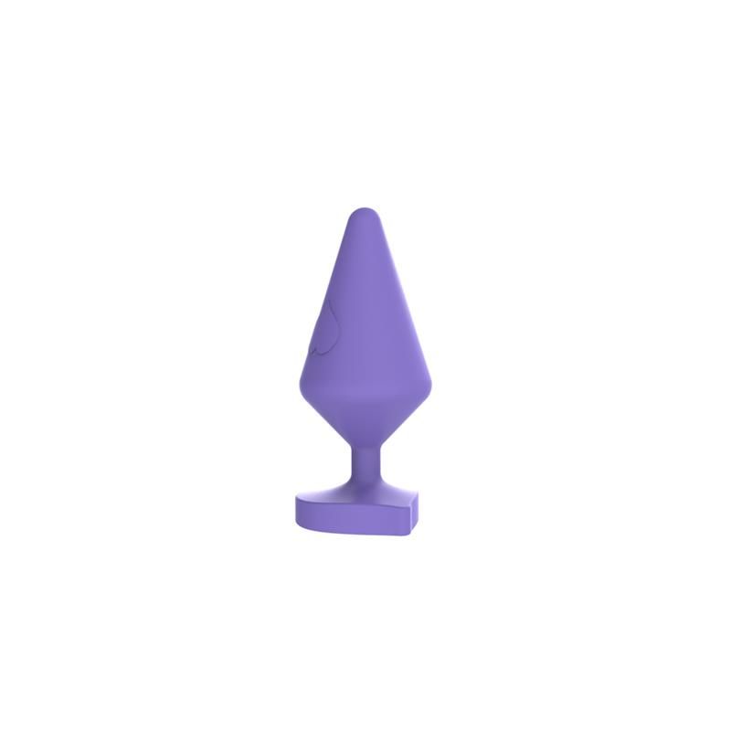 Large Luv Heart Plug Purple Silicone Large Luv Heart Plug Purple Silicone