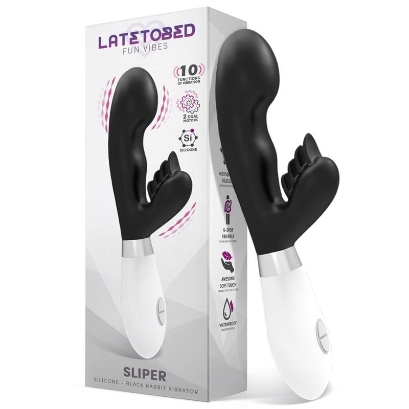 Sliper Rabbit Vibe Silicone Black Sliper Rabbit Vibe Silicone Black