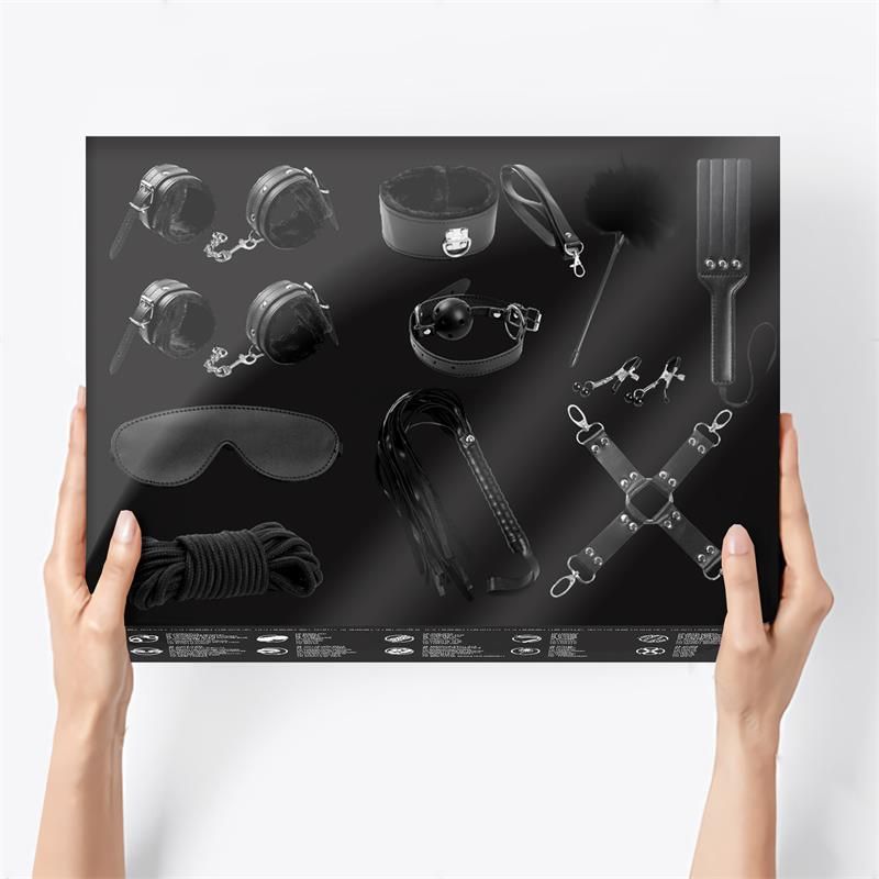 Bondage Set 11 Pieces Black Bondage Set 11 Pieces Black