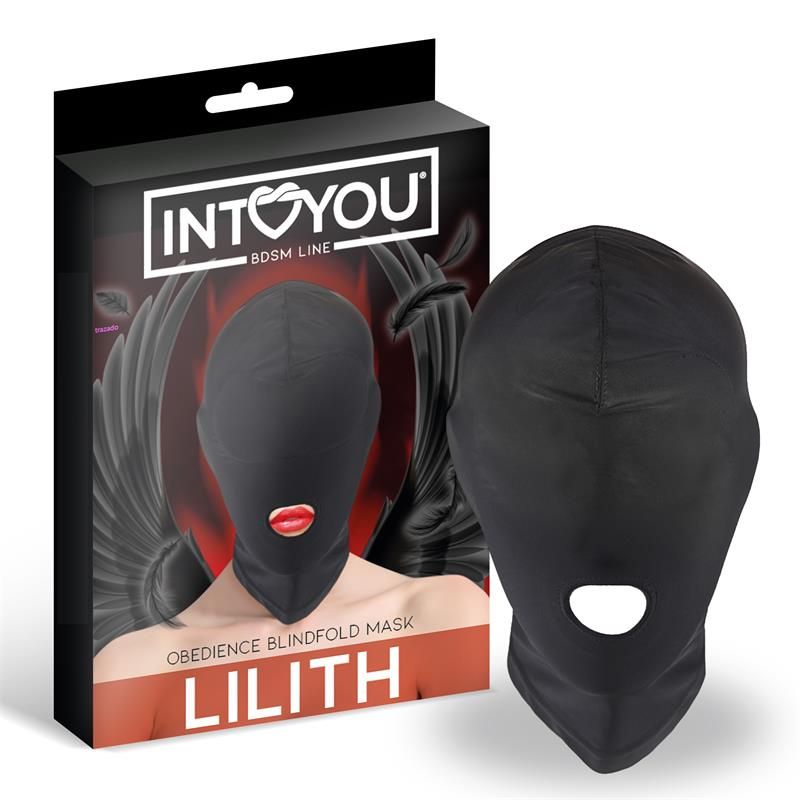 Lilith Incognito Mask with Opening in the Mouth Black Lilith Incognito Mask with Opening in the Mouth Black
