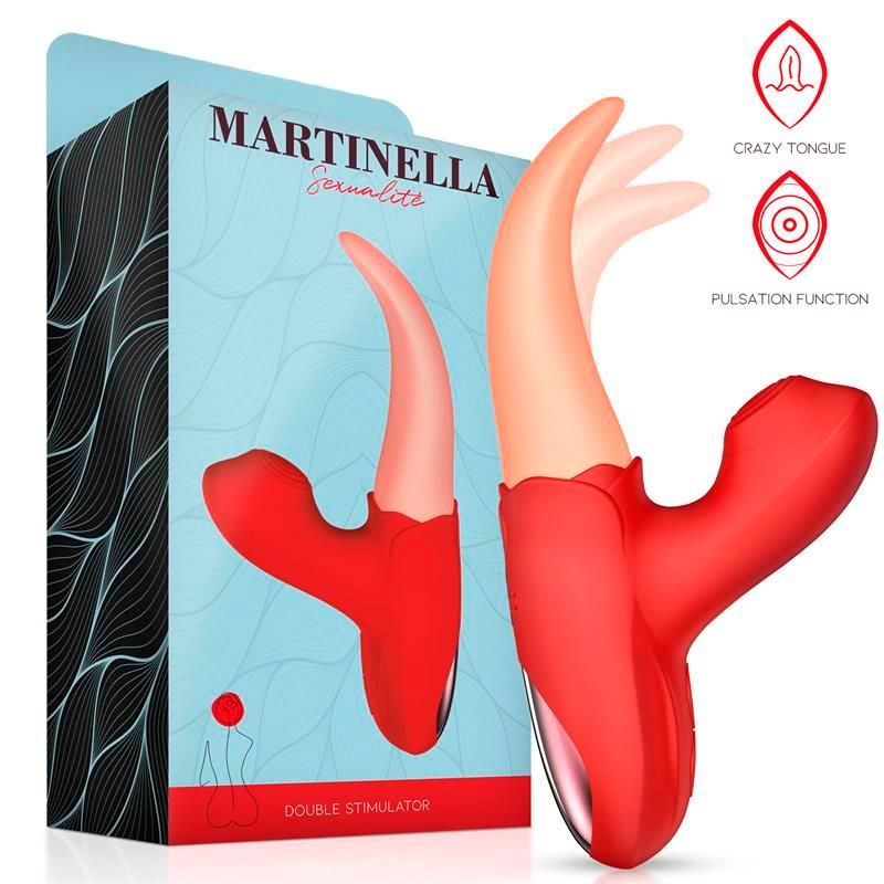 Double Stimulator Crazy Tongue and Pulsation Double Stimulator Crazy Tongue and Pulsation
