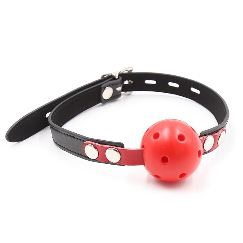 Ball Gag Breathable Black/Red Ball Gag Breathable Black/Red