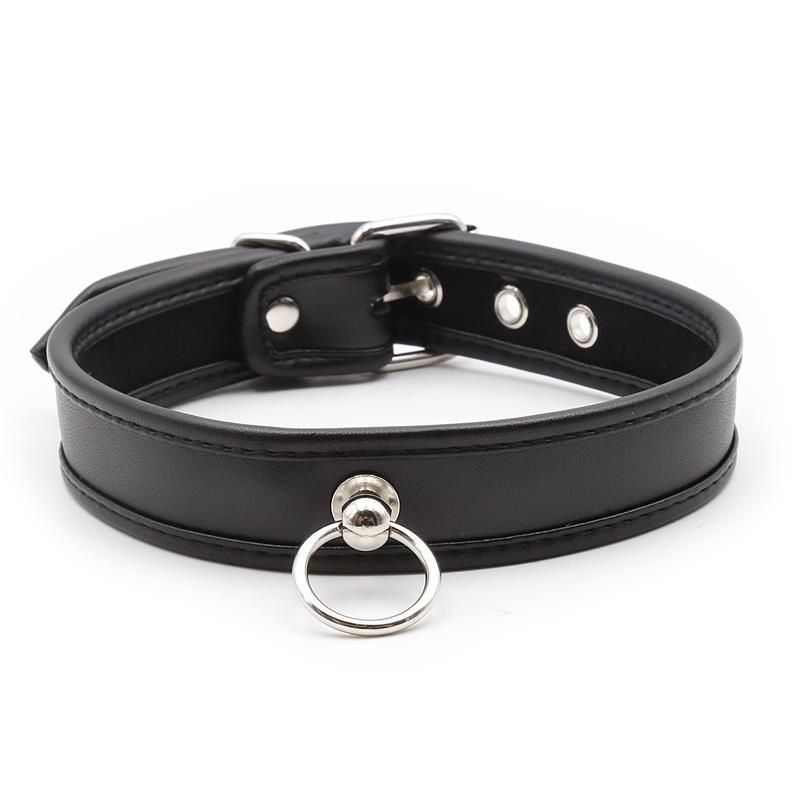 Collar with Hoop Black Collar with Hoop Black