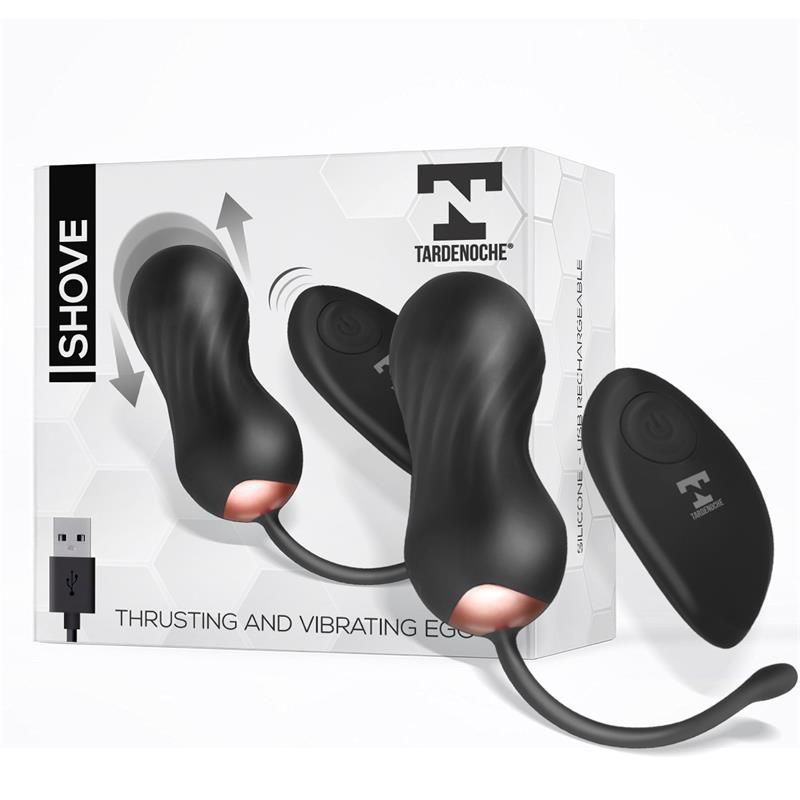 Shove Thrusting and Vibrating Egg with Remote Control Shove Thrusting and Vibrating Egg with Remote Control