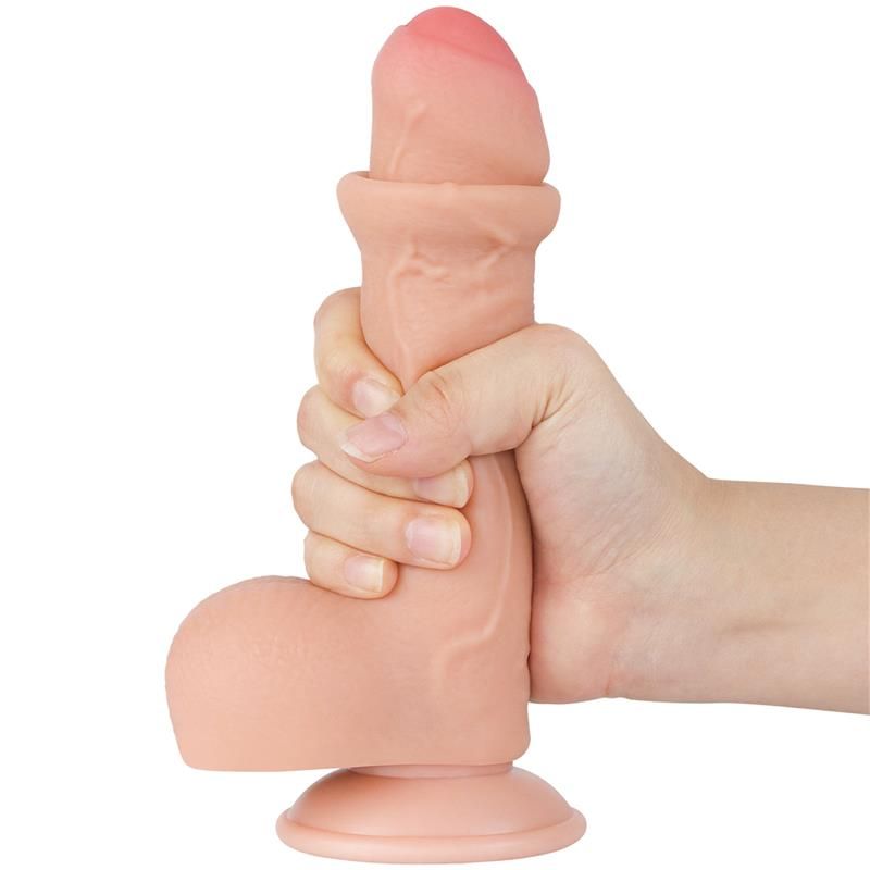 Sliding Skin Dual Layer Dildo 7 Sliding Skin Dual Layer Dildo 7