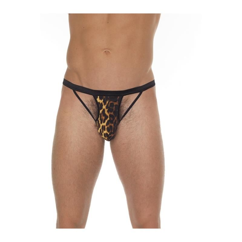 Stringwith Strings Black and Leopard One Size Stringwith Strings Black and Leopard One Size