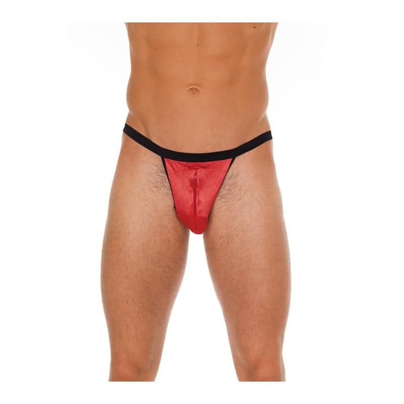 String with Zipper Black and Red One Size String with Zipper Black and Red One Size