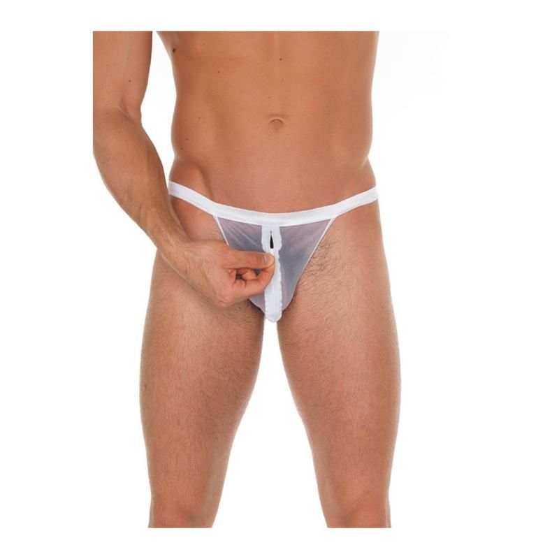 String with Zipper White One Size String with Zipper White One Size