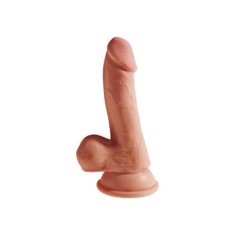 Dildo?Triple Density with Testicles 6.5 Caramel Dildo?Triple Density with Testicles 6.5 Caramel