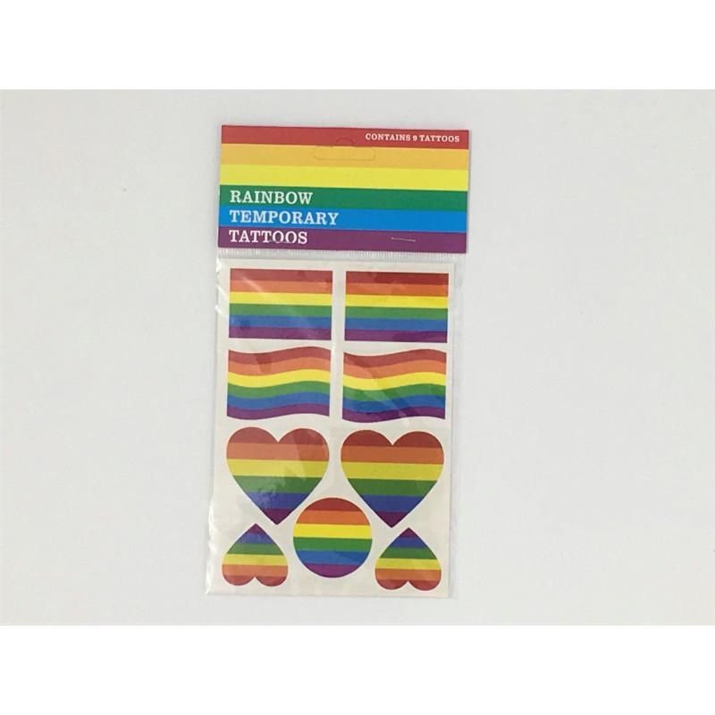 LGBT+ Pride Sheet of Temporary Tattoos LGBT+ Pride Sheet of Temporary Tattoos