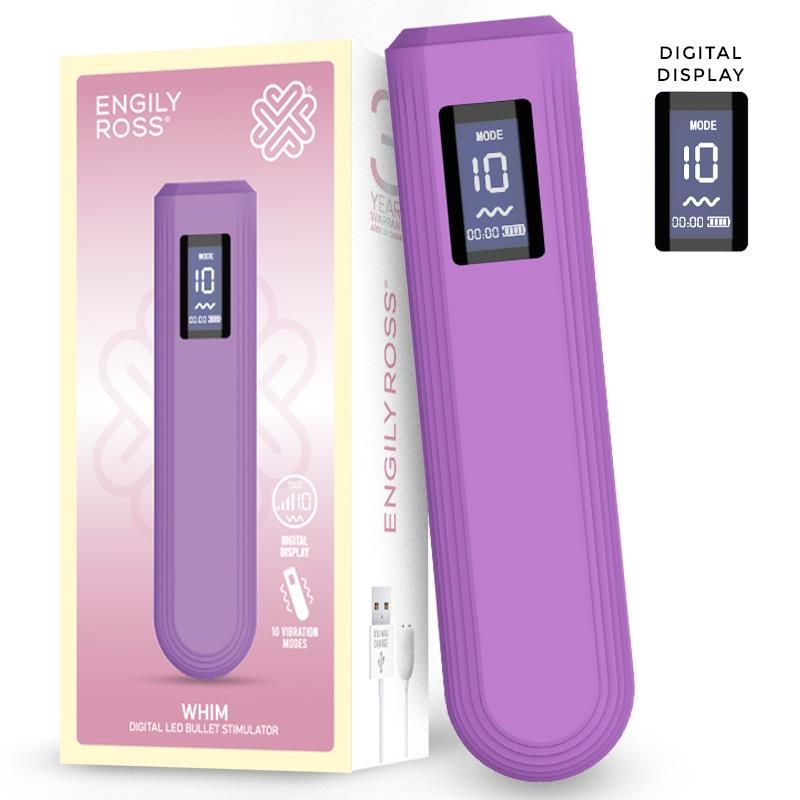 Whim Digital Display Vibrator Bullet 12.9 cm Whim Digital Display Vibrator Bullet 12.9 cm