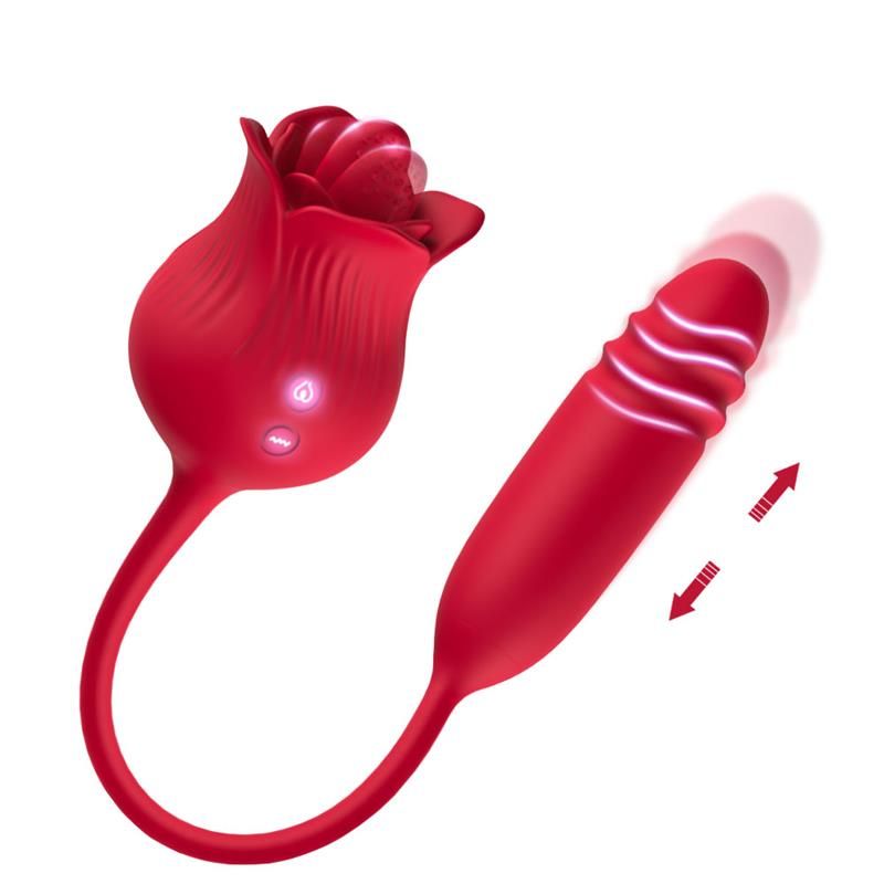 Vibrating Rose with Thrusting and Licking USB Vibrating Rose with Thrusting and Licking USB