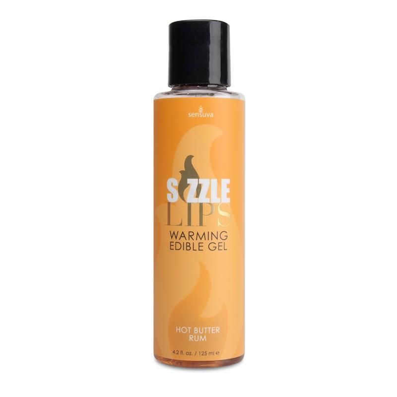 Sizzle Lips Edible Warming Gel Butter Rum 125 ml Sizzle Lips Edible Warming Gel Butter Rum 125 ml