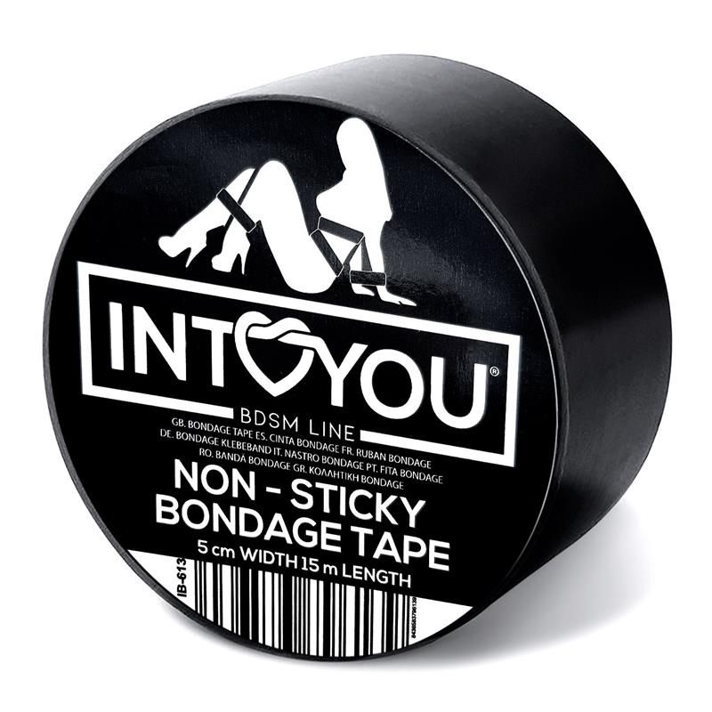 Bondage Tape Non-Sticky Black 15 meters Bondage Tape Non-Sticky Black 15 meters