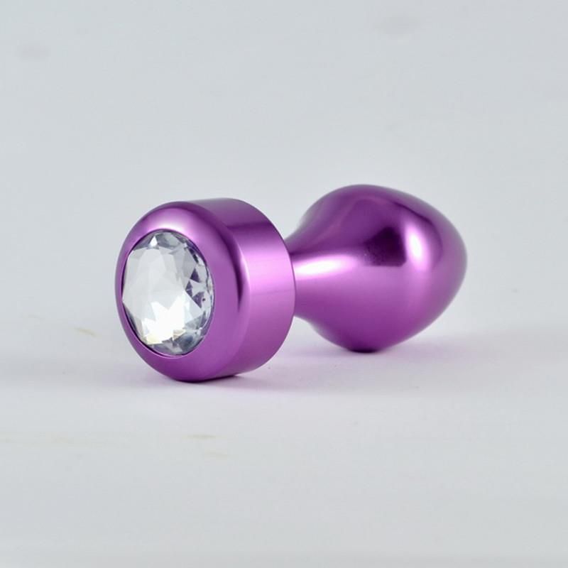 Butt Plug Purple Rosebud with Jewel Butt Plug Purple Rosebud with Jewel