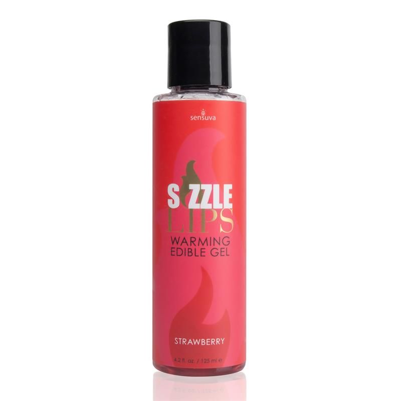 Sizzle Lips Edible Warming Gel Strawberry 125 ml Sizzle Lips Edible Warming Gel Strawberry 125 ml