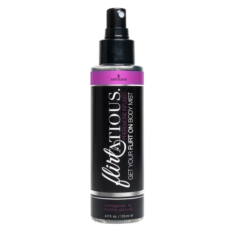 Flirtatious Pheromone Body Mist Pomegranate, Coconut and Plumeria 125 ml Flirtatious Pheromone Body Mist Pomegranate, Coconut and Plumeria 125 ml