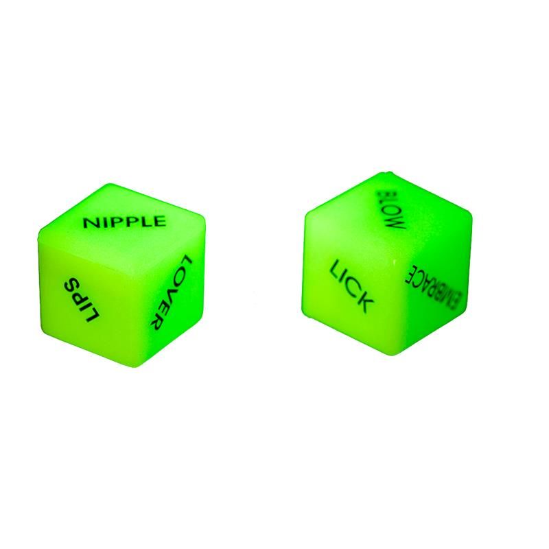 Love Dice English Version Glow in the Dark Love Dice English Version Glow in the Dark