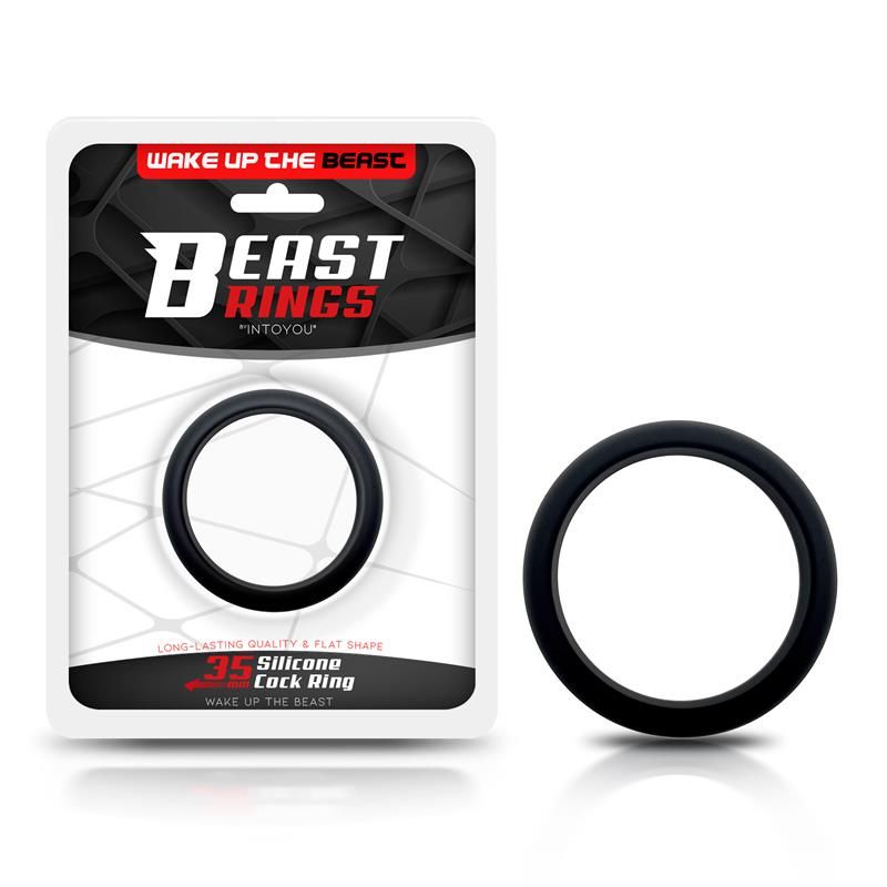 Cock Ring Solid Silicone 3.5 cm Black Cock Ring Solid Silicone 3.5 cm Black
