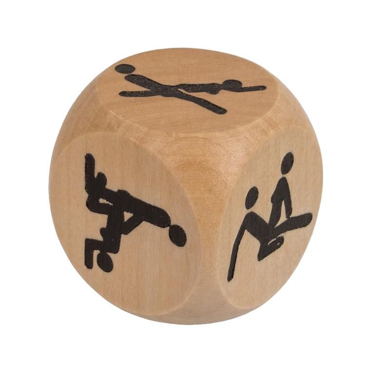 Wooden Dice Kamasutra 3x3 cm 1 Unit Wooden Dice Kamasutra 3x3 cm 1 Unit