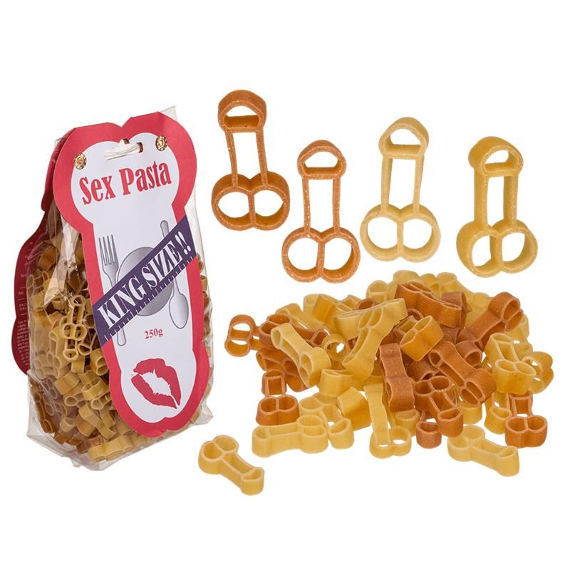 Two Coloured Durum Wheat Penis Pasta with Pepper Two Coloured Durum Wheat Penis Pasta with Pepper