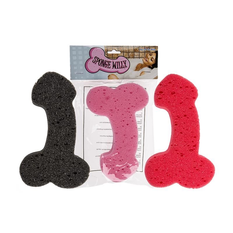 Penis Shaped Bath Sponge Random Color 1 Unit Penis Shaped Bath Sponge Random Color 1 Unit