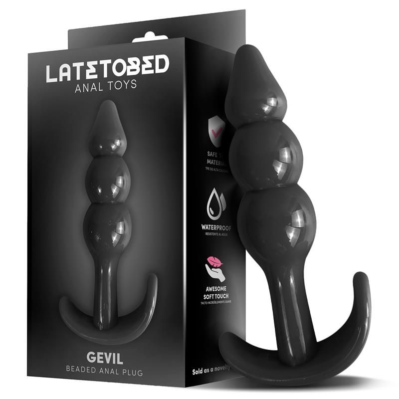 Gevil Anchor Butt Plug Black Gevil Anchor Butt Plug Black