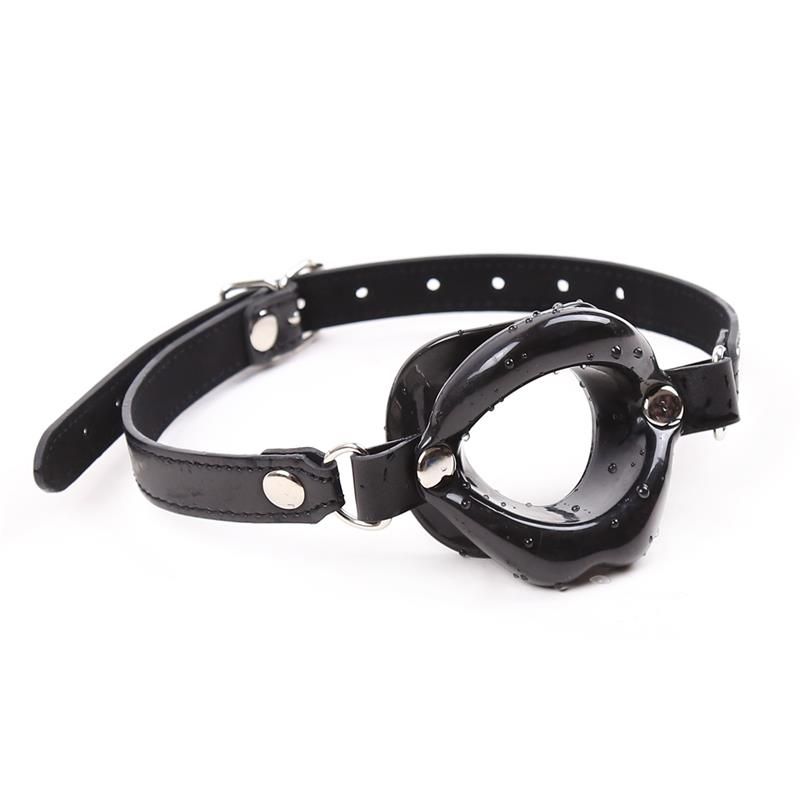 Gag Ball Mouth Shaped Black Gag Ball Mouth Shaped Black