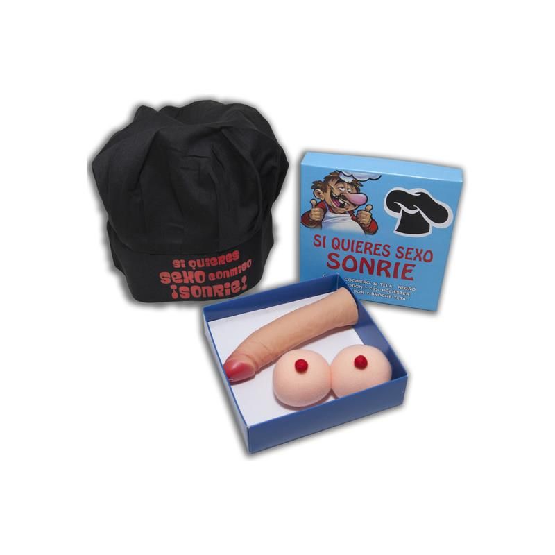 Cook Hat Box Set, Tit Brooch and Stimulator Cook Hat Box Set, Tit Brooch and Stimulator