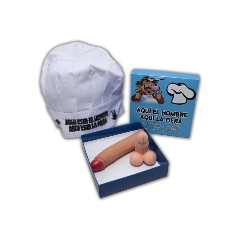 Chef's Hat, Brooch and Stimulator Set Chef's Hat, Brooch and Stimulator Set