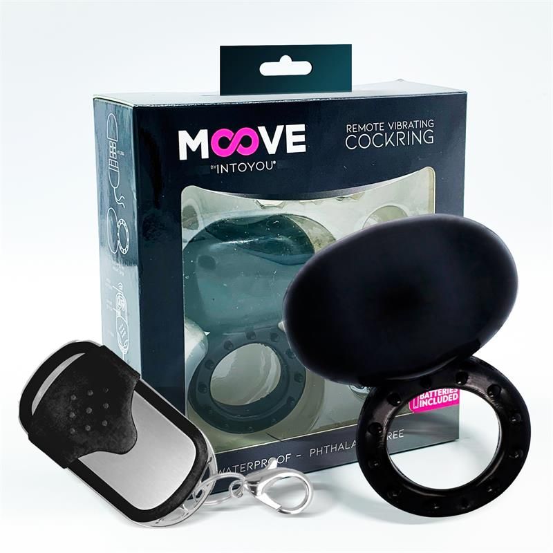 Vibrating Cockring with Remote Control Black Vibrating Cockring with Remote Control Black