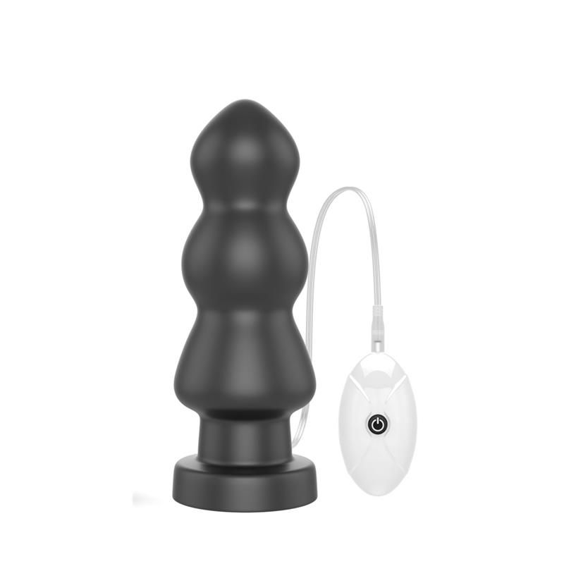 Vibrating Butt Plug King Sized 7.8 Black Vibrating Butt Plug King Sized 7.8 Black