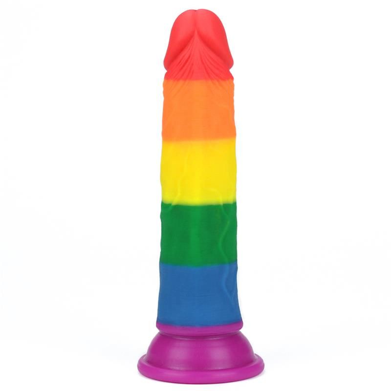 Dildo Prider 7 Liquid Silicone LGBT Dildo Prider 7 Liquid Silicone LGBT