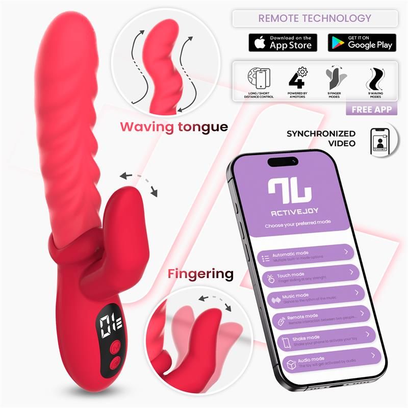 Tingly Vibrator with Finger, Waving and App Tingly Vibrator with Finger, Waving and App