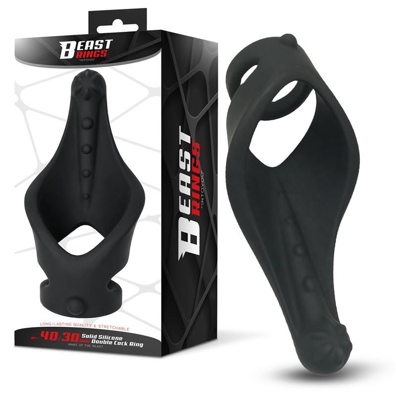 Double Penis Ring Solid Silicone 37/45 mm Double Penis Ring Solid Silicone 37/45 mm