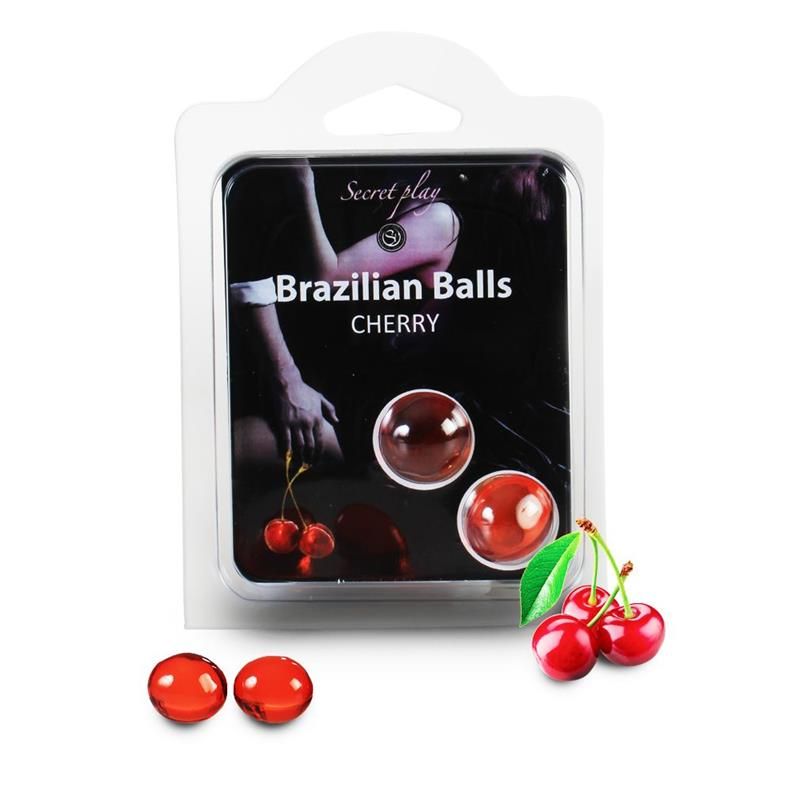 Secret Play Set 2 Brazilian Balls Cherry Aroma Secret Play Set 2 Brazilian Balls Cherry Aroma