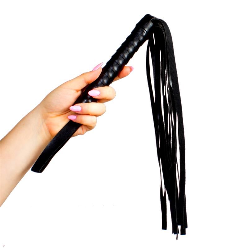 Leather Flogger 45 cm Black Leather Flogger 45 cm Black
