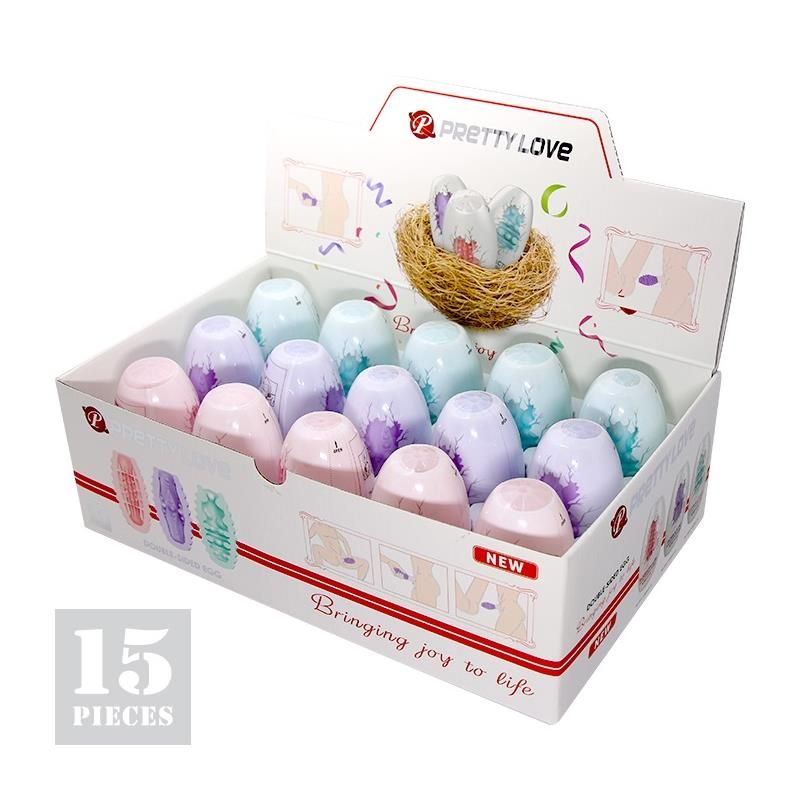 Pack 15 Pieces Double Sided Masturbator Egg Pack 15 Pieces Double Sided Masturbator Egg