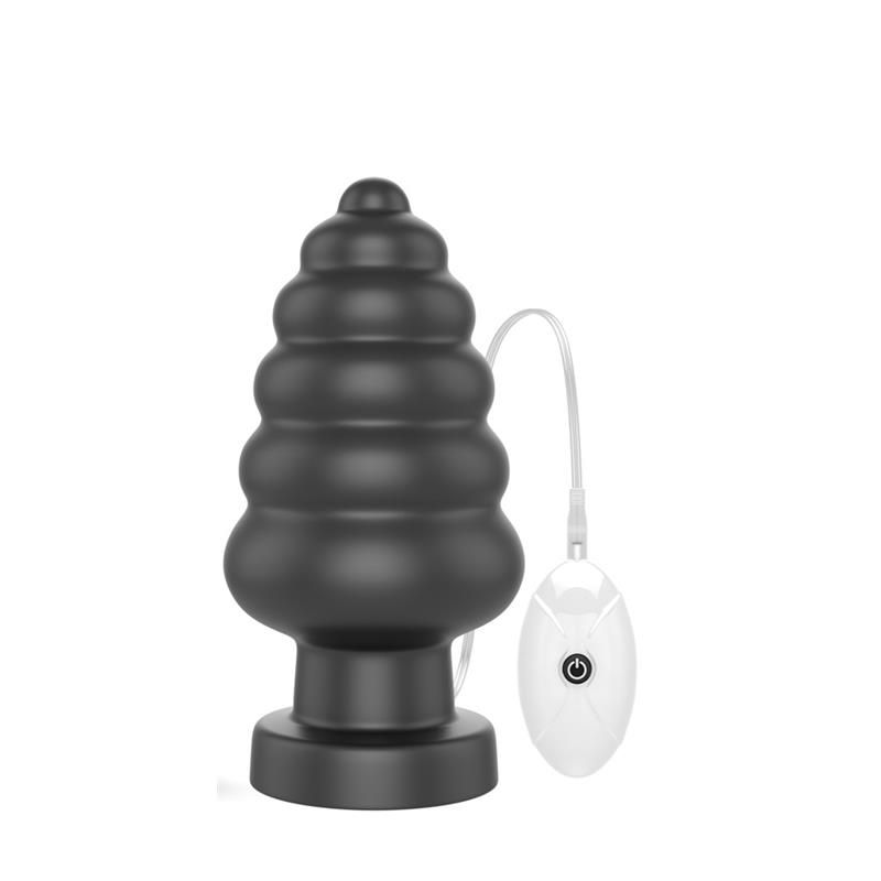 Vibrating Anal Plug King Sized 7 Black Vibrating Anal Plug King Sized 7 Black