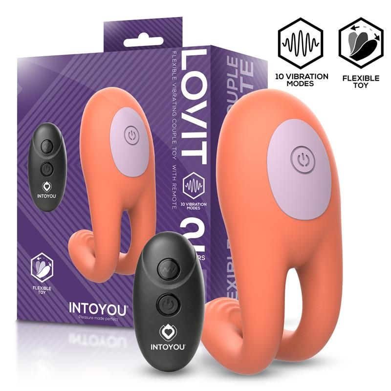 Lovit Vibrating Couple Toy Flexible with Remote Control Lovit Vibrating Couple Toy Flexible with Remote Control