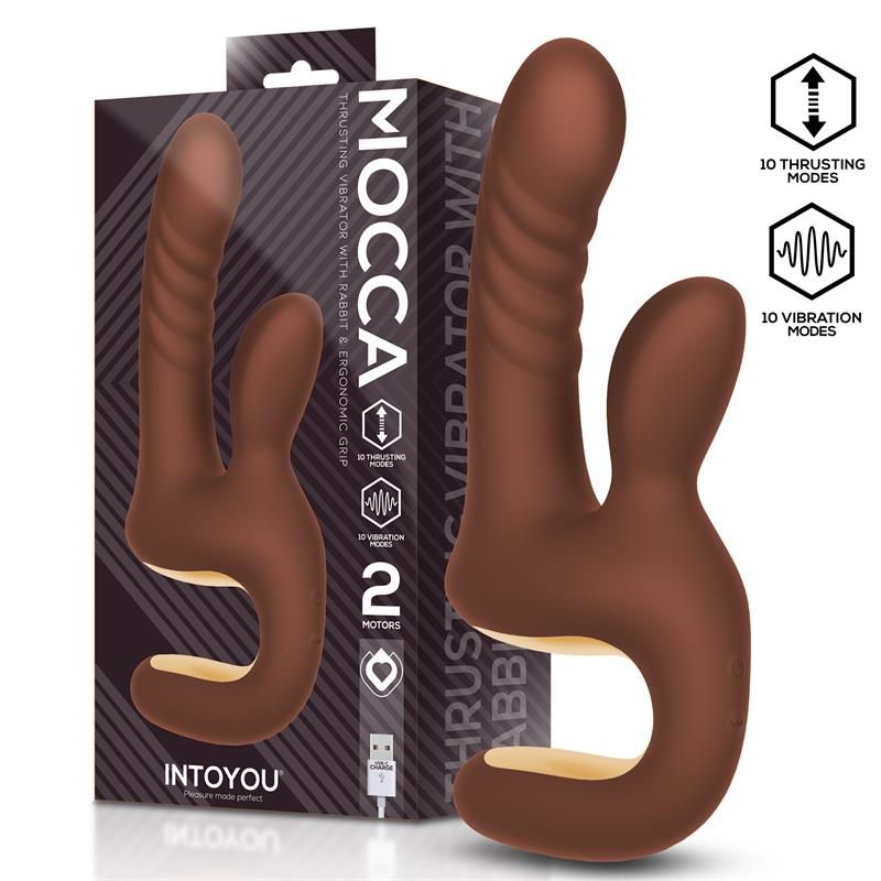 Mocca Thrusting Vibrator with Ergonomic Grip USB Mocca Thrusting Vibrator with Ergonomic Grip USB