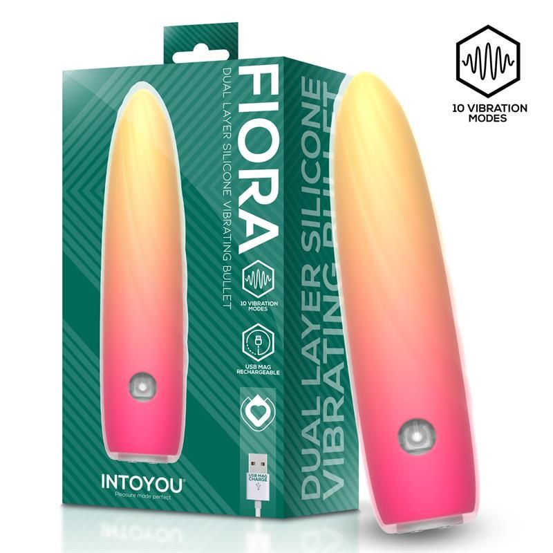 Fiora Dual Layer Silicone Vibrating Bullet Fiora Dual Layer Silicone Vibrating Bullet