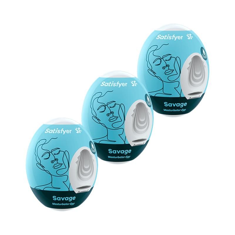 Set 3 Masturbator Egg Savage Model Set 3 Masturbator Egg Savage Model