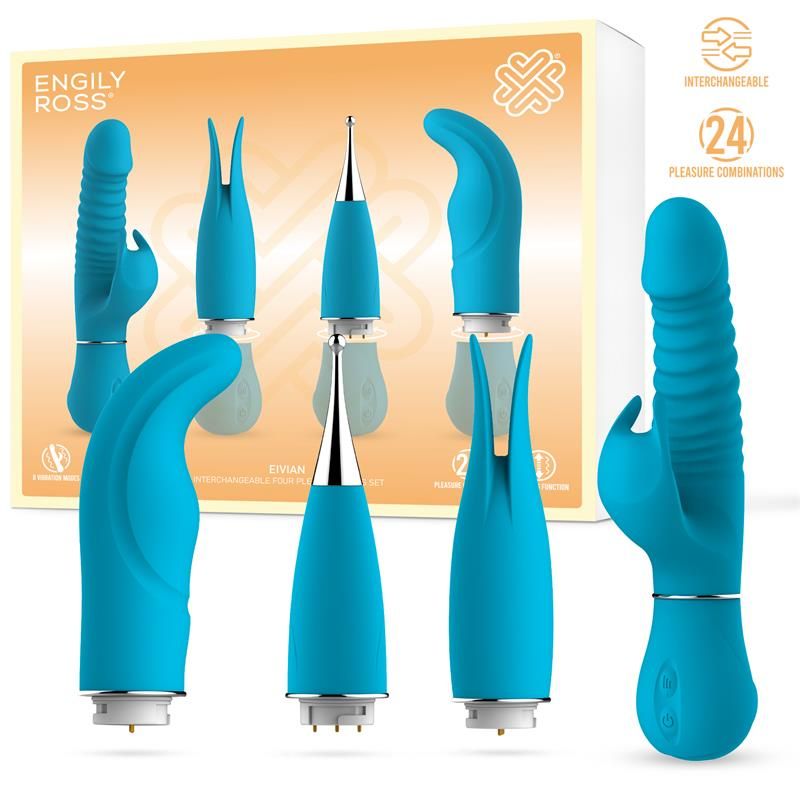 Eivian Interchangeable 4 Pieces Set Vibration and Thrusting Eivian Interchangeable 4 Pieces Set Vibration and Thrusting