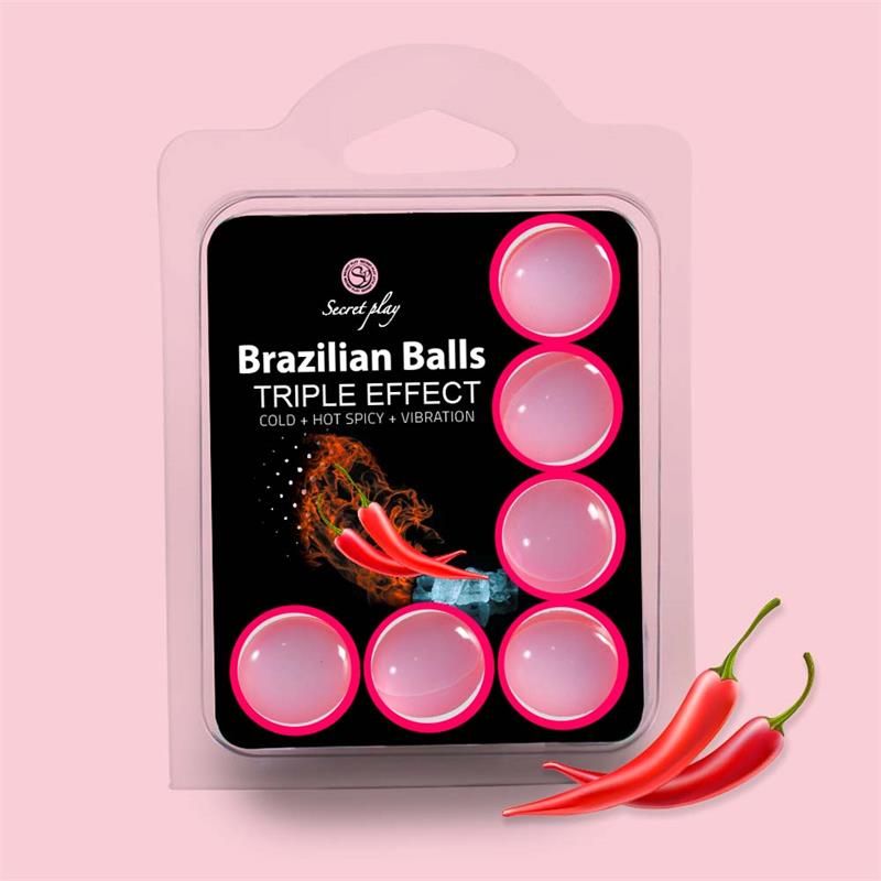 Set 6 Brazilian Balls Triple Effect (Heat, Cold and Vibration) Set 6 Brazilian Balls Triple Effect (Heat, Cold and Vibration)