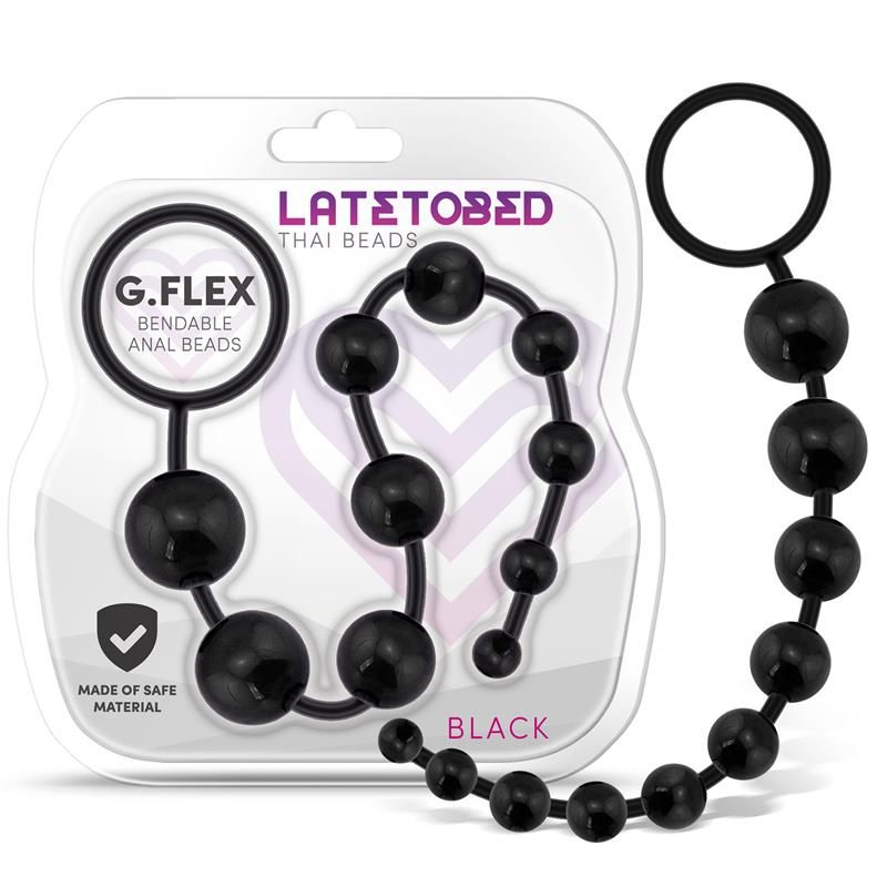 G.Flex Bendable Thai Anal Beads Black G.Flex Bendable Thai Anal Beads Black
