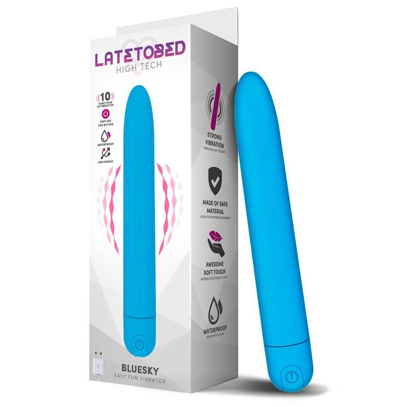 Bluesky Vibe 10 Functions 18,5 cm USB Mate Blue Bluesky Vibe 10 Functions 18,5 cm USB Mate Blue